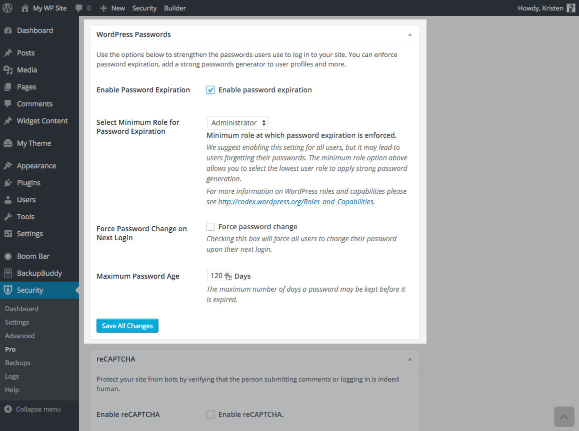 wordpress password plugin