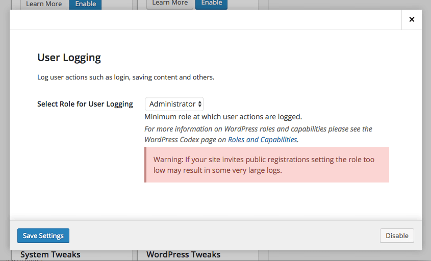 wordpress-user-log-minimum-role