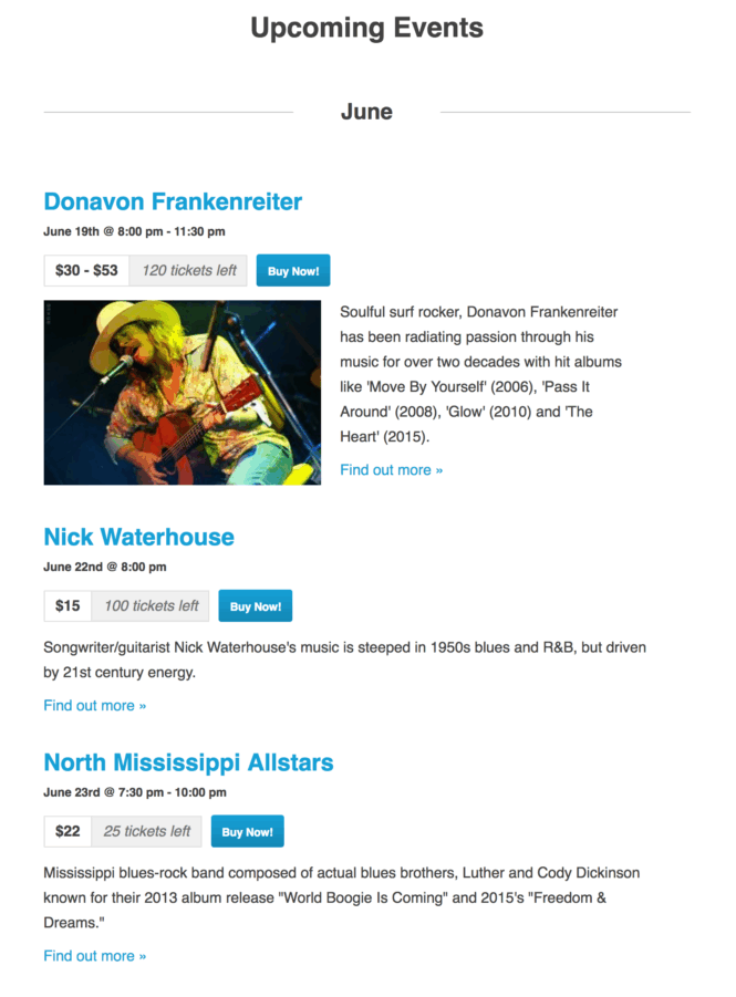 Event Tickets Buy Now Button Example