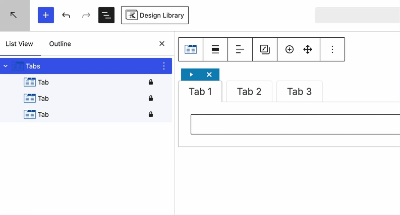Reordering Tabs