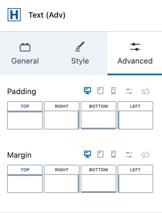 Advanced Settings