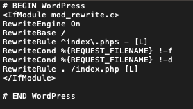 htaccess file contents
