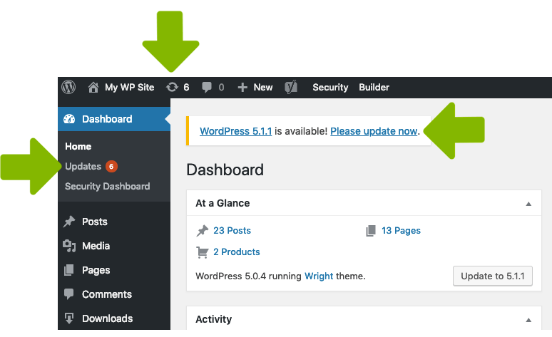 wordpress updates