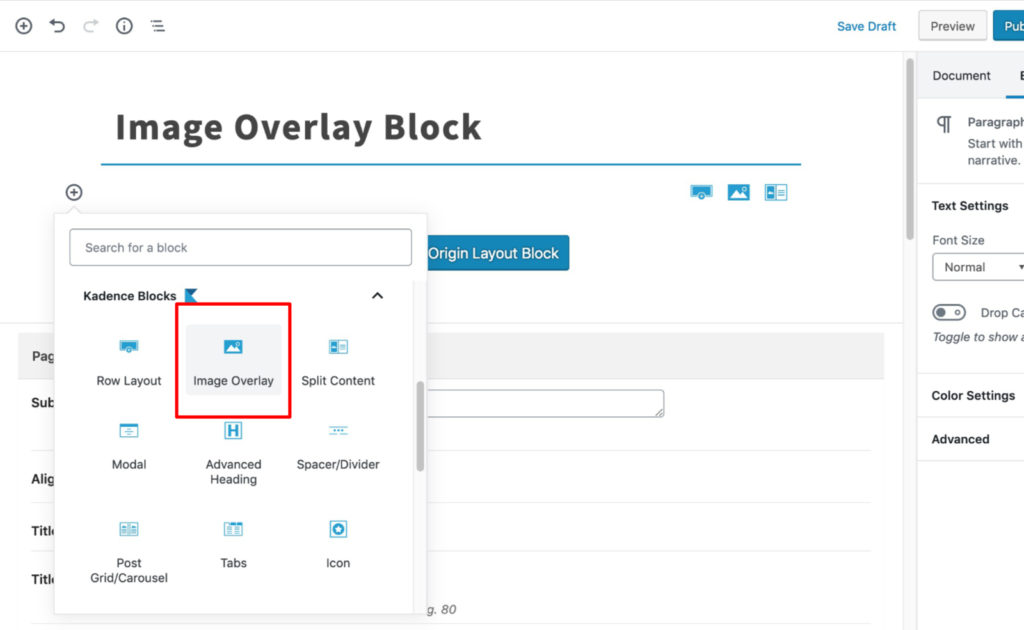 Select Block