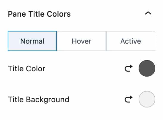 pane title colors