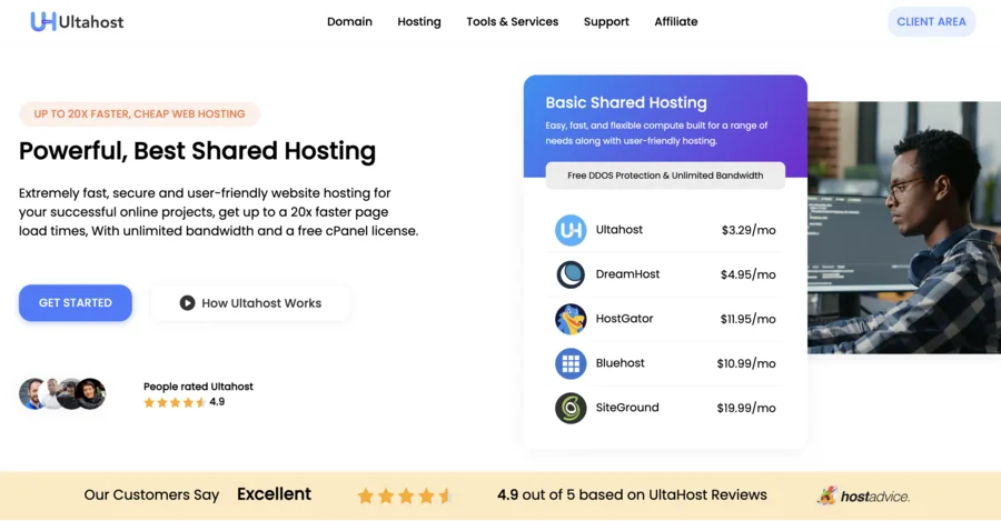 UltraHost for dedicated servers in Europe