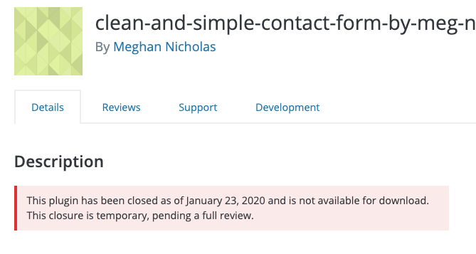 Contact Form Clean and Simple 