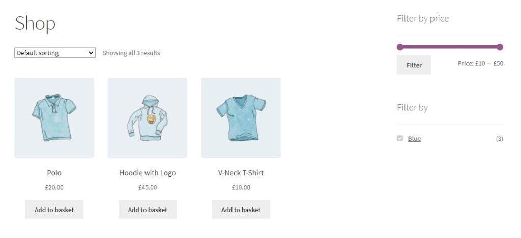 variations as single products