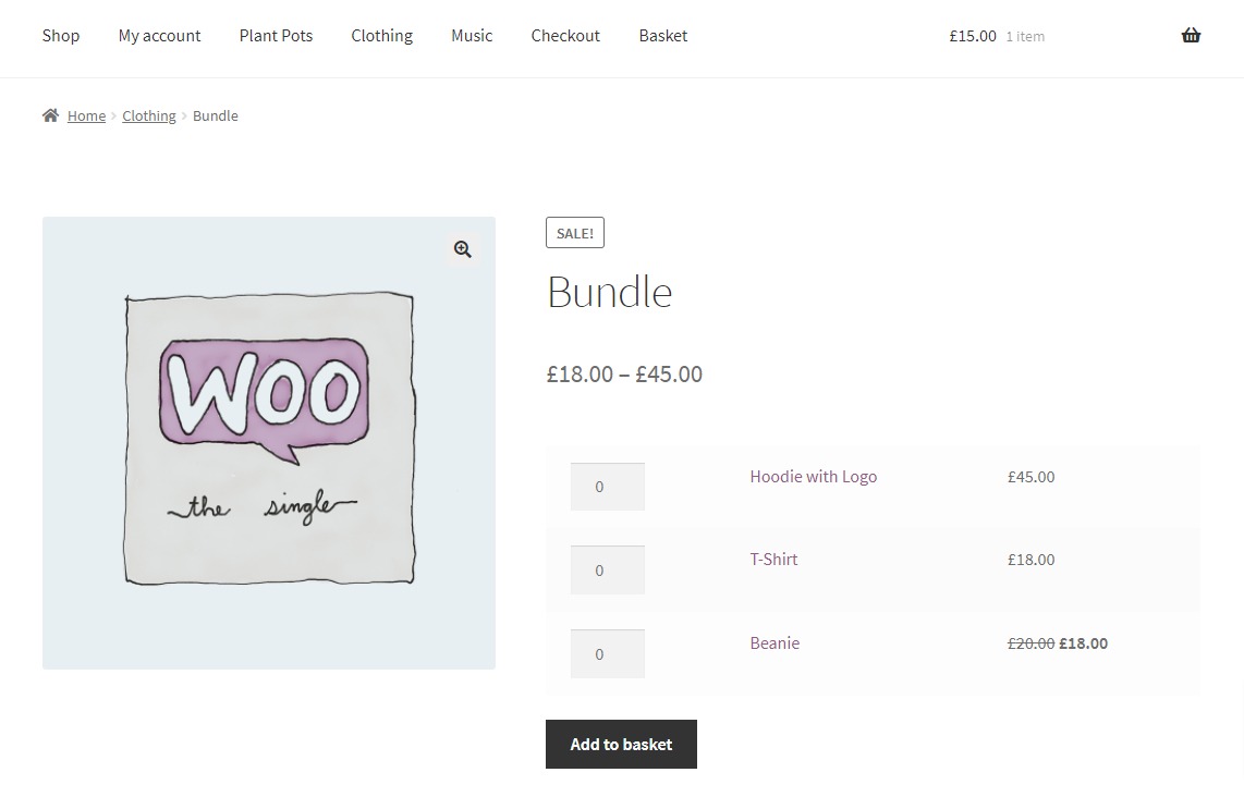 woocommerce grouped products