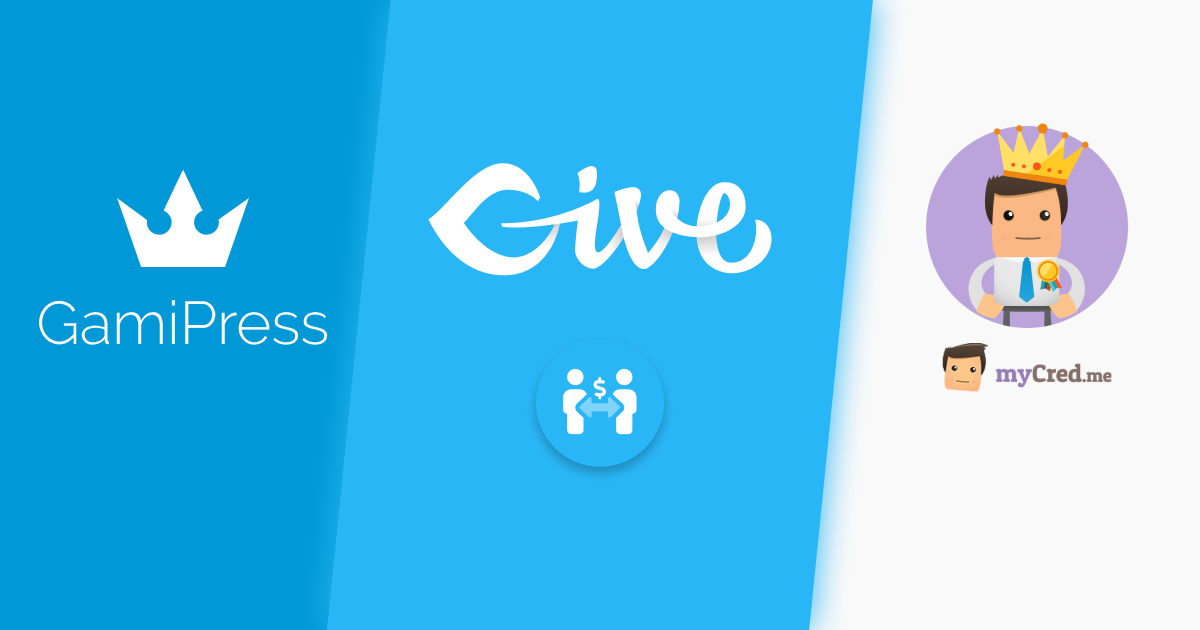 Gamipress, GiveWP, MyCred