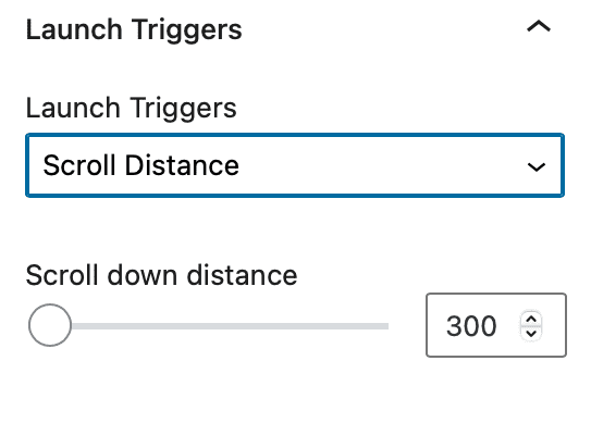 Kadence Conversions - Launch Triggers - Scroll Distance