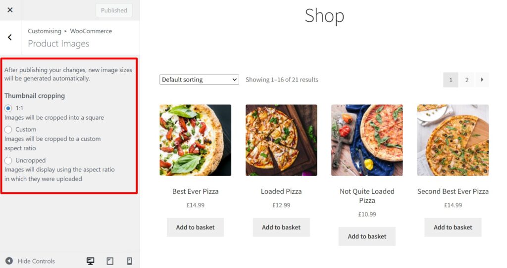 woocommerce thumbnail crop
