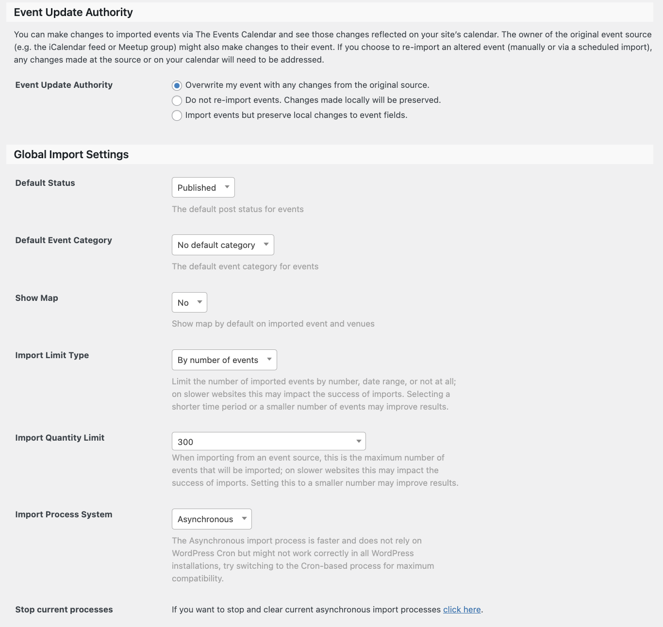 More available options with Event Aggregator