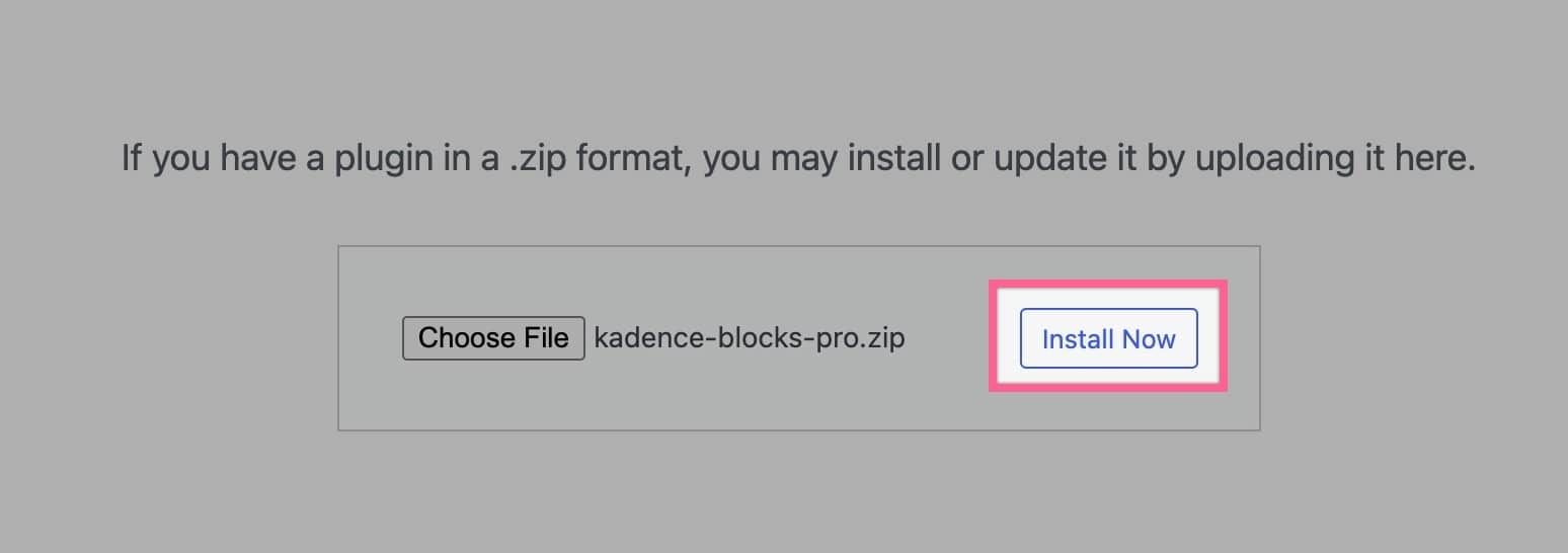 Install Blocks Pro