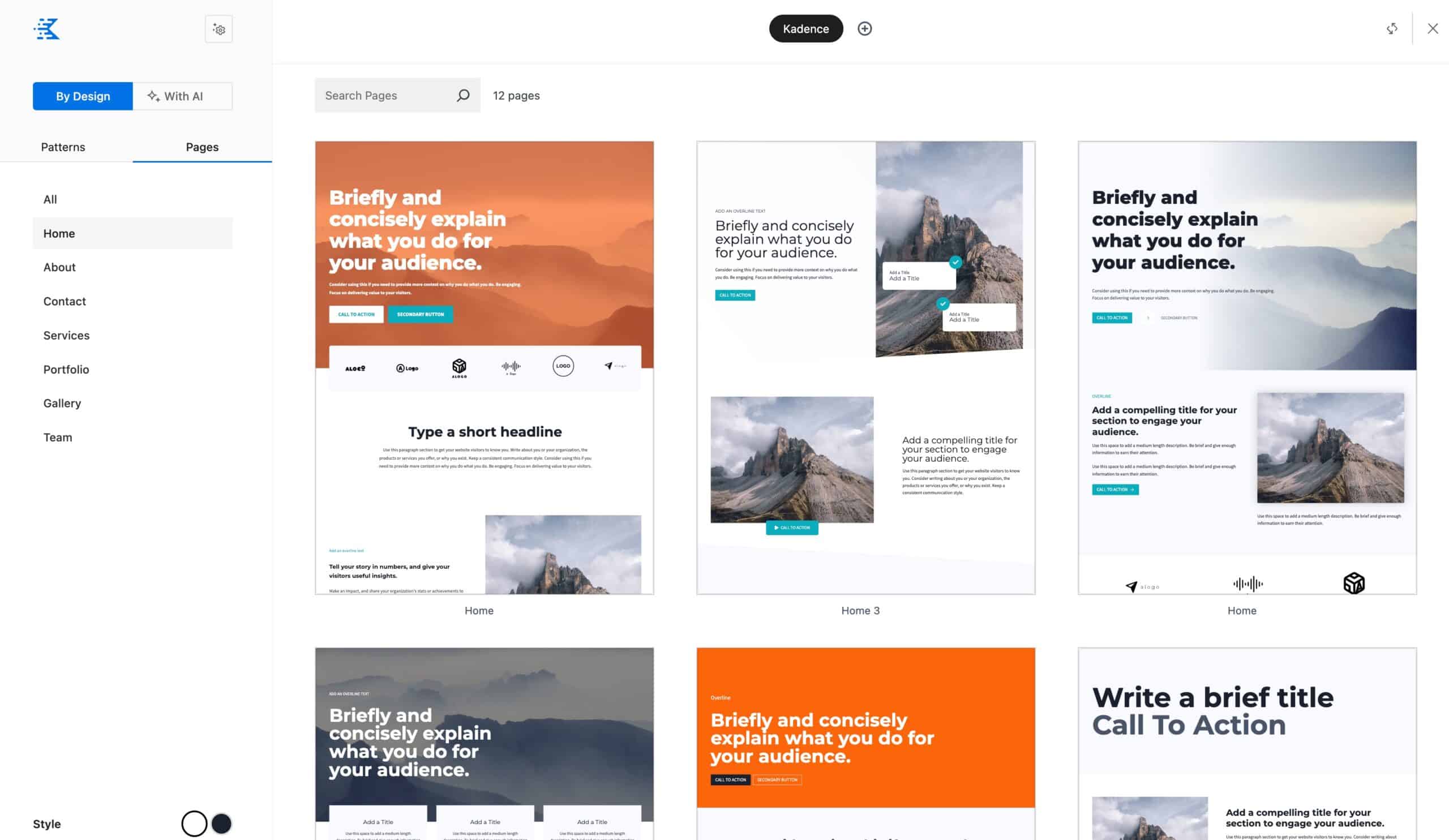 Kadence Pages Demo