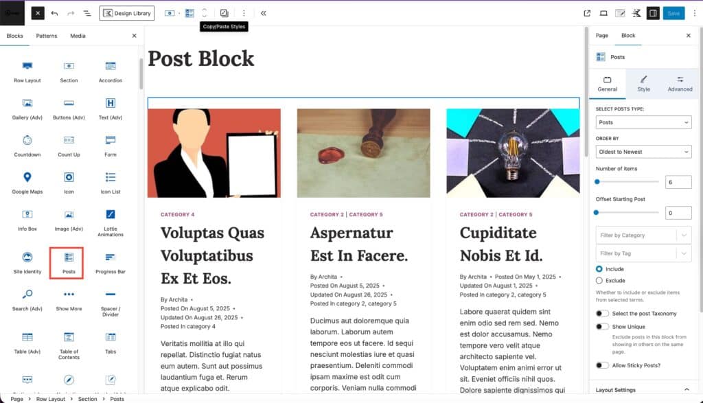 posts