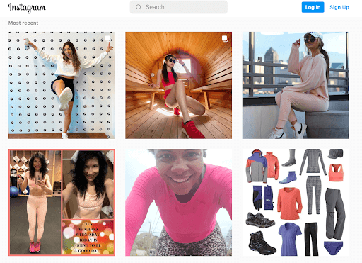 Fabletics Testimonial Page Example