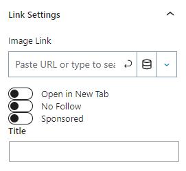 Image Link Settings updated