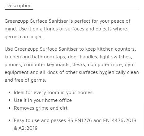 product description