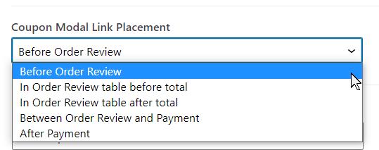 Link Placement Settings