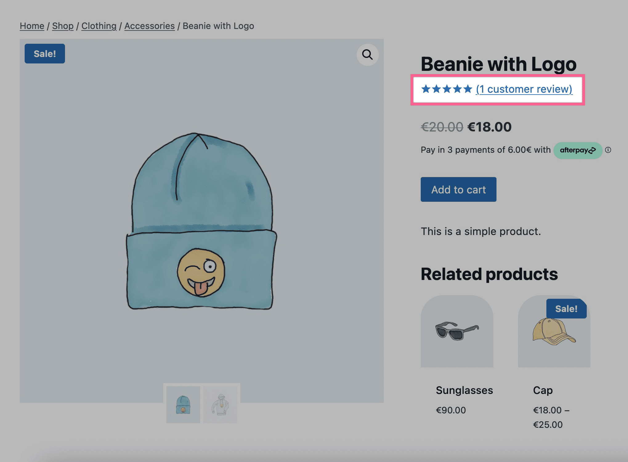 Product Rating Example
