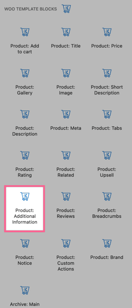 Add Additional Information Block
