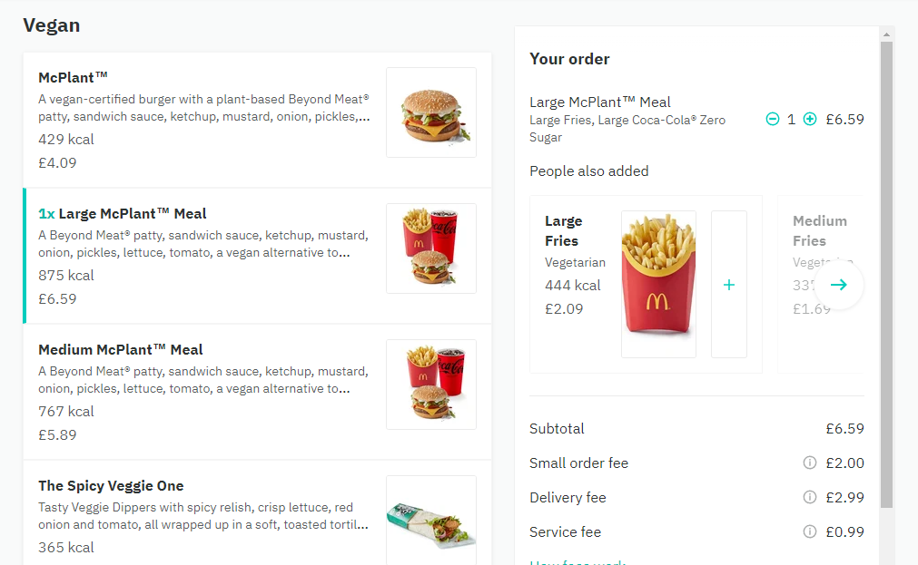 mcdonalds bundle example