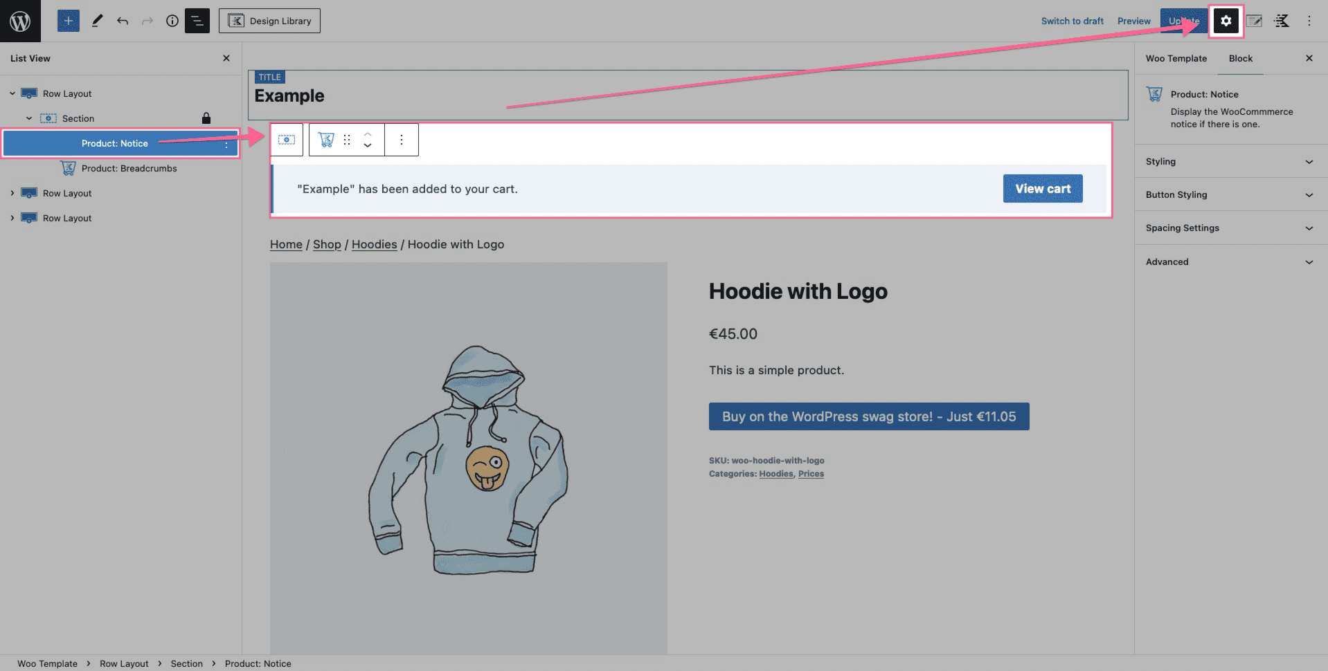 Access Block Settings