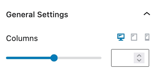 Main Query General Settings