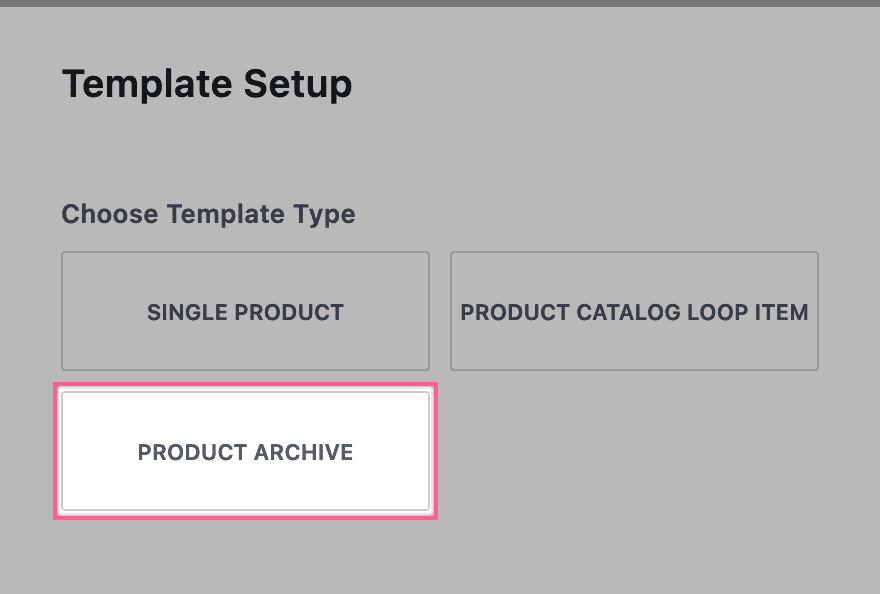 Product Archive Template