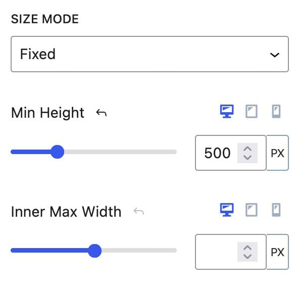 Slider Fixed Height