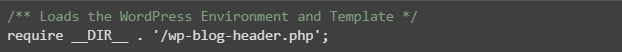 WordPress's index.php file uses file inclusion.