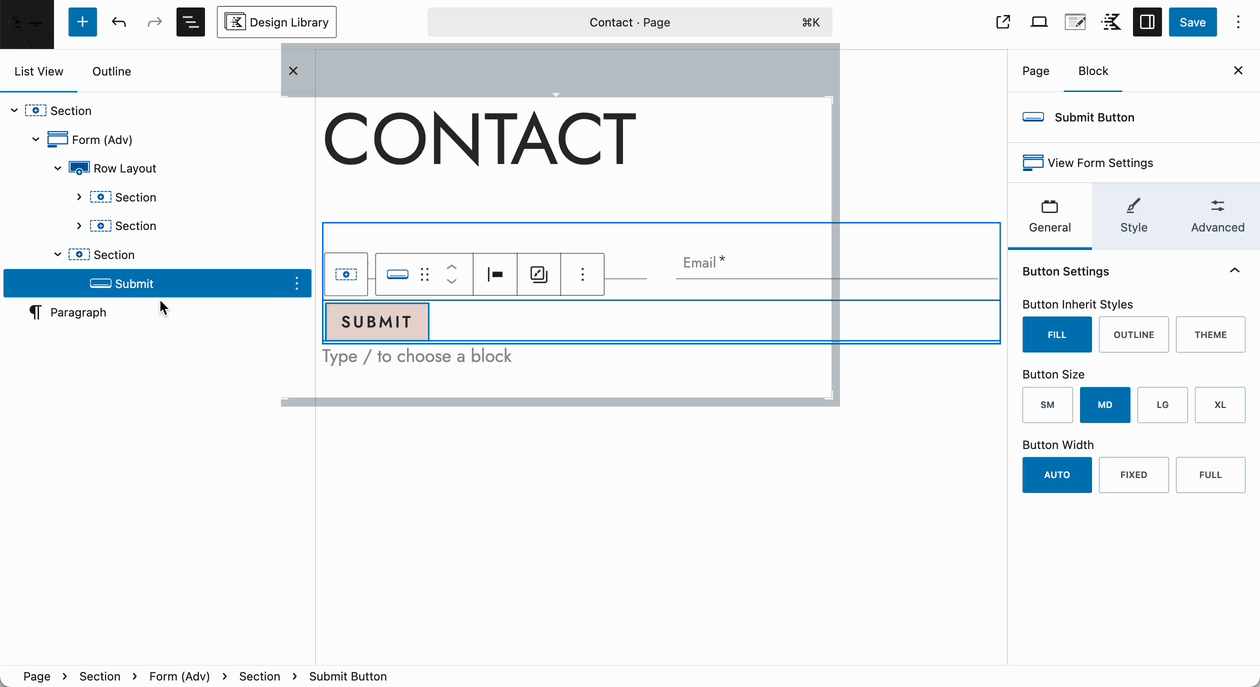 Form (Adv) - Submit Buton