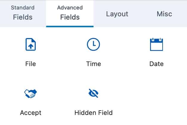Form (Adv) - Advanced Fields