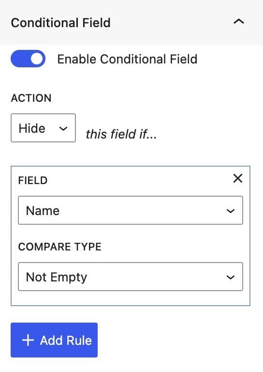 Form (Adv) - Conditional Fields