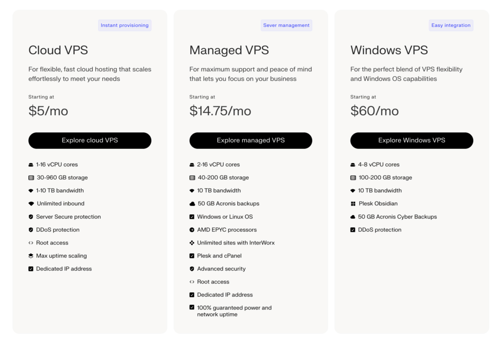 VPS Server Comparison