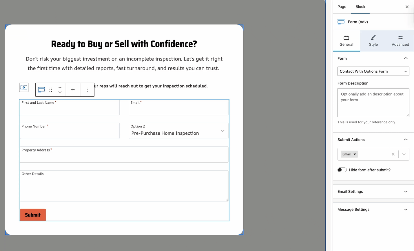 Using a CAPTCHA Block