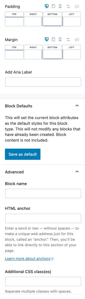 Reset Button Advanced Settings