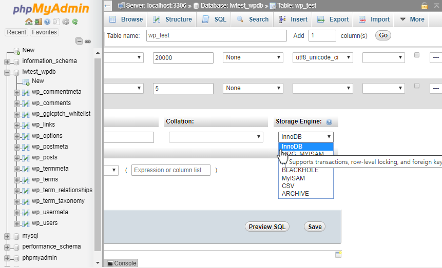 phpMyAdmin Create Table: How to Guide | Liquid Web
