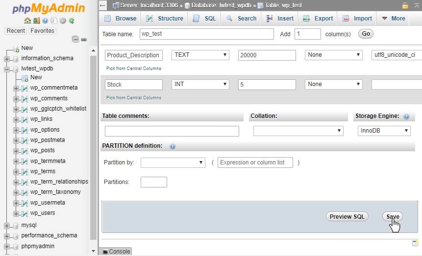 phpMyAdmin Create Table: How to Guide | Liquid Web