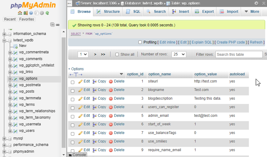 Deleting Fields from Database Tables with PhpMyAdmin | Liquid Web