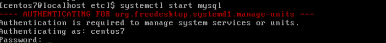 command line start mysql