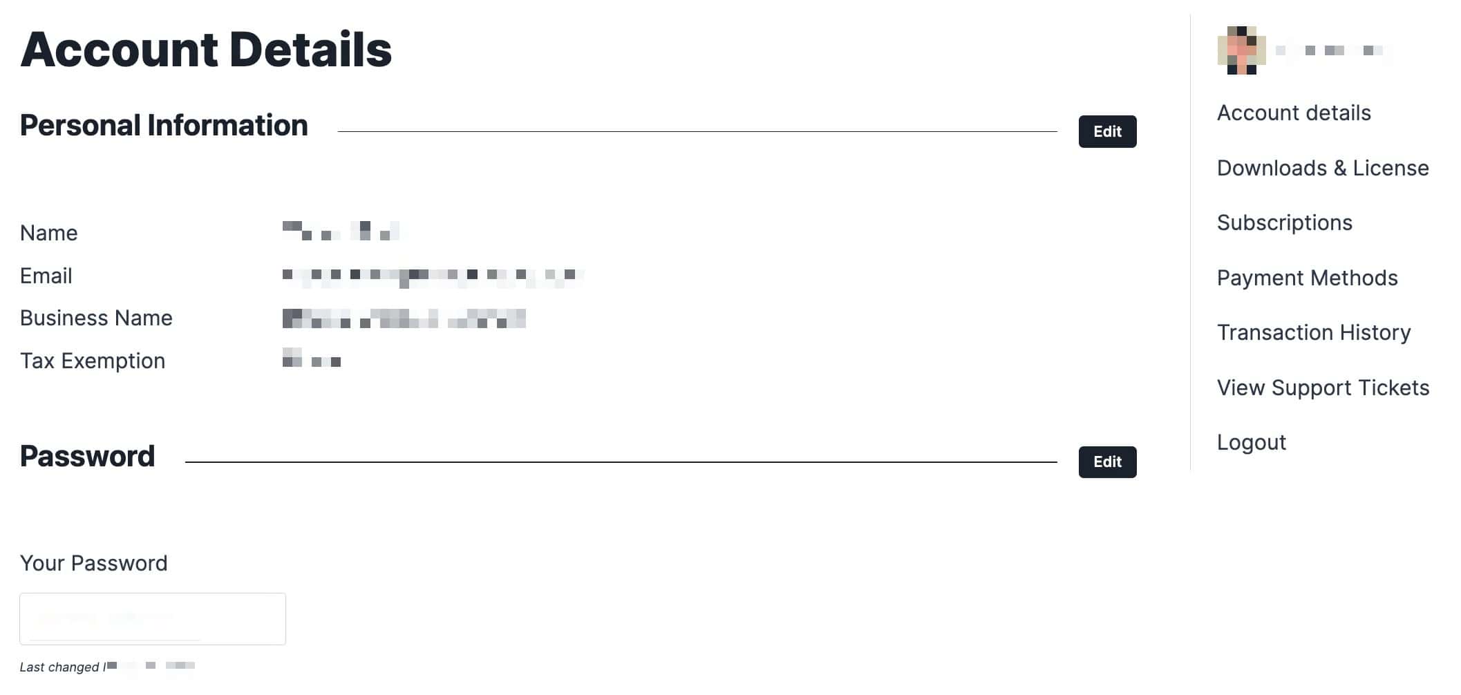 Account Details
