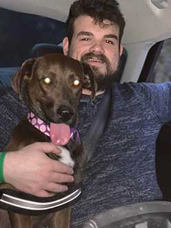 Ethan and his dog Rosey