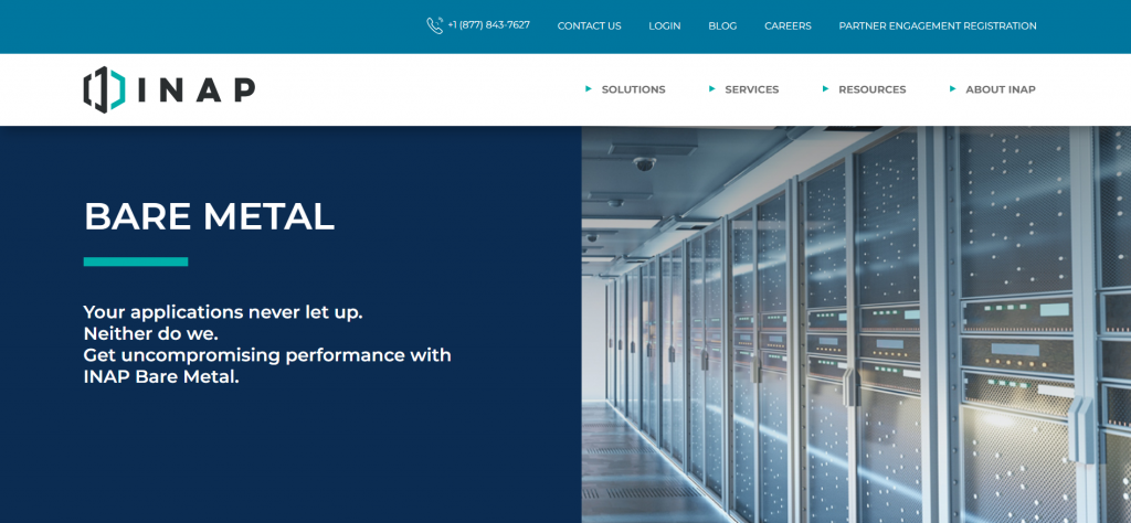 INAP takes a data security approach with its bare metal servers.