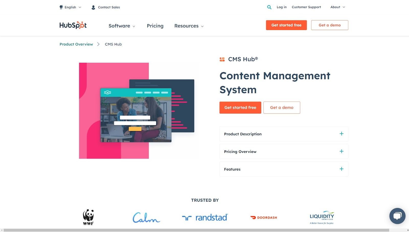 HubSpot’s CMS Hub. 