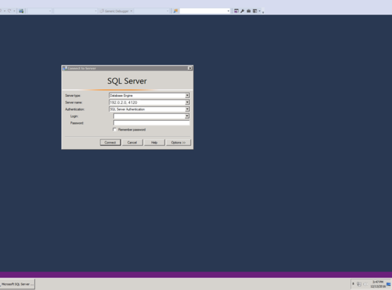 Windows SQL Server Management Studio for Cloud Sites | Liquid Web
