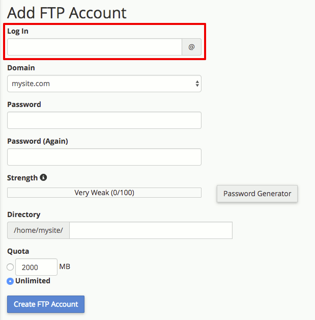 Creating FTP Users | Liquid Web