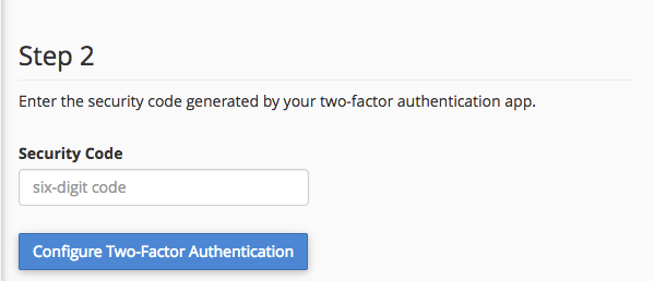 Enabling Two-Factor Authentication in cPanel | Liquid Web