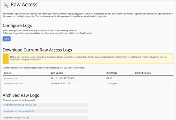 raw access home page